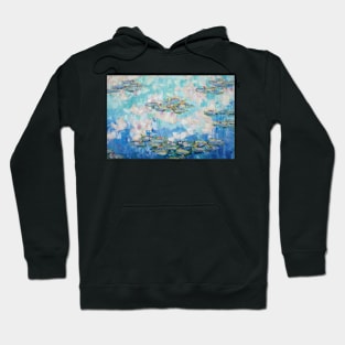 Cloud reflections and lilies Hoodie